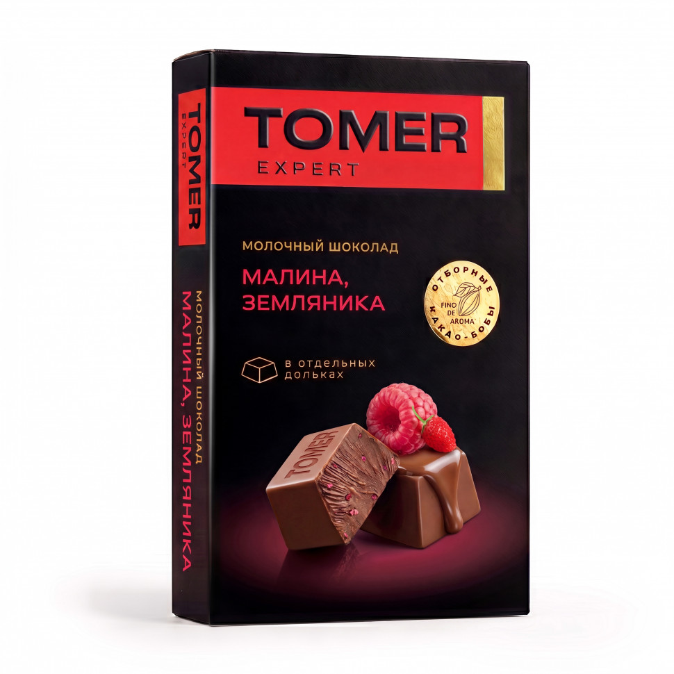  Фабрика Томер   Молочный шоколад Малина-Земляника, 90г  в Нижневартовске