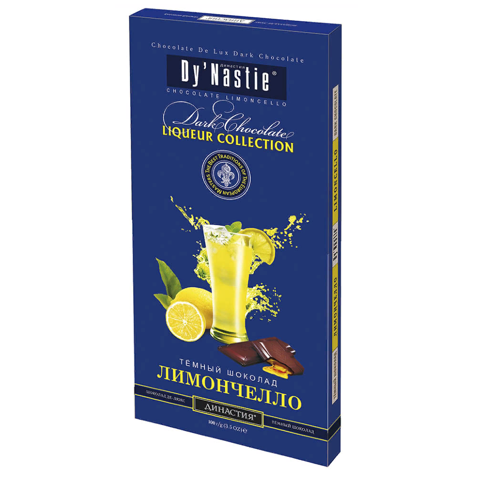  Династия Шоколад "Лимончело", (блок 10шт по 100г) в Нижневартовске