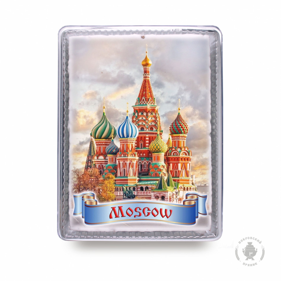 Пряник 600г MOSCOW с фотопечатью (в подарочной пластиковой упаковке)  в Нижневартовске